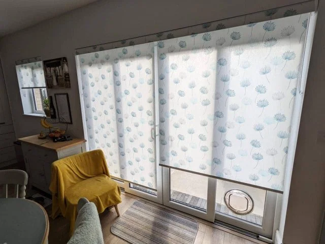 Modern Roller Blinds on multiple windows